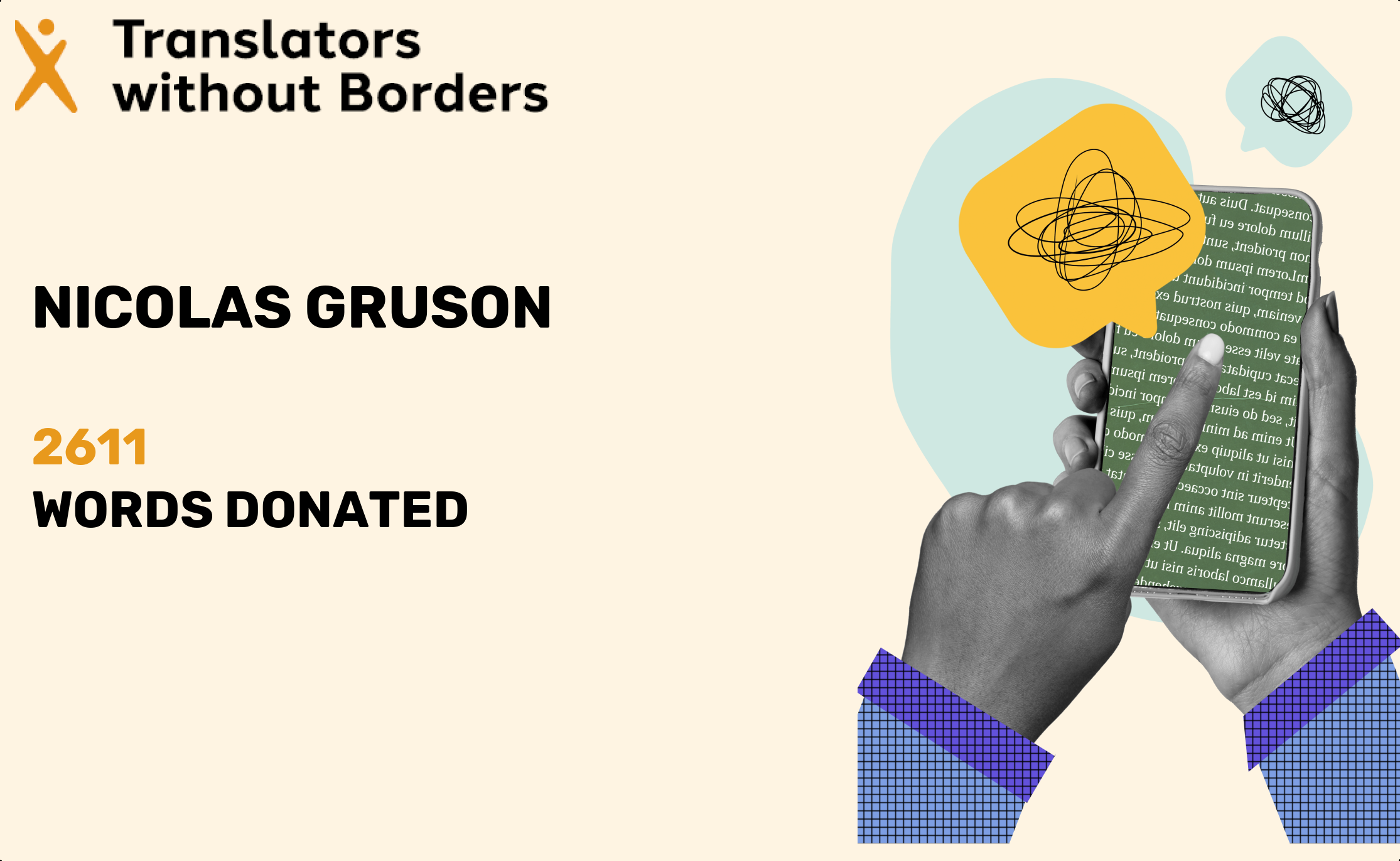 Translators Without Borders verified contributor